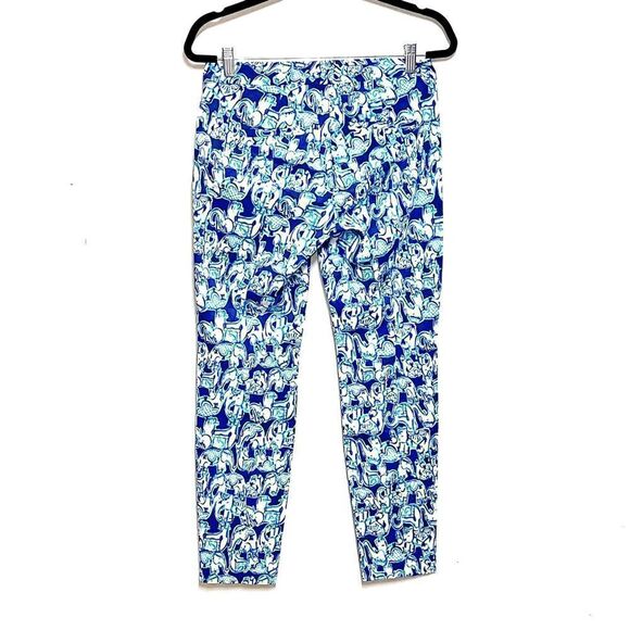 Lilly Pulitzer Kelly Ankle Pants Elephant Print Womens Sz 2 - Picture 4 of 6